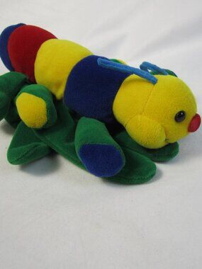 Plush Creations Multi Color Caterpillar Glove Hand Puppet Vintage 1995